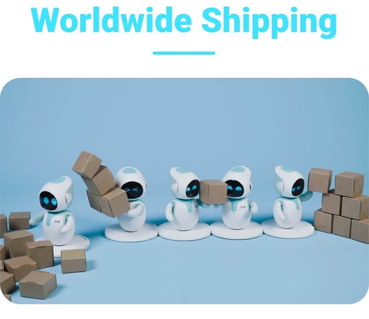 روبوت إيليك رفيق صغير روبوت إيمو مع متعة لا نهاية لها ذكي وردي إيليك