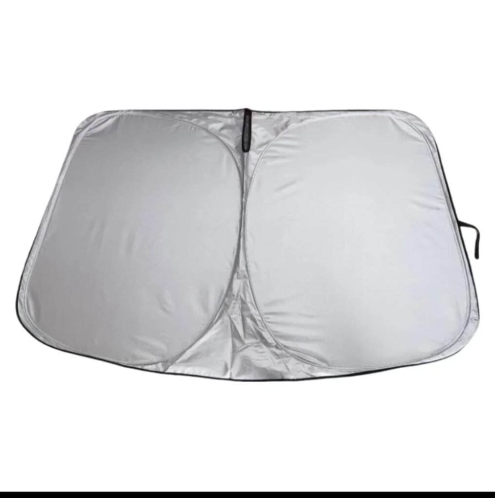 واقي شمس للزجاج الأمامي للسيارة (150×70 سم، بوليستر 170T)