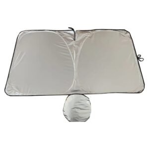 واقي شمس للزجاج الأمامي للسيارة (150×70 سم، بوليستر 170T)