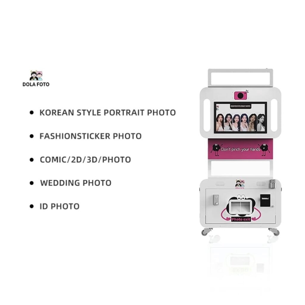 Booth Photobooth With Glam Filter for Game Halls Shopping Malls