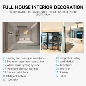 K3 Zcamp Prefab Houses Mobile Camping Hotel Outdoor Camping Modular House Assembled Mobile Luxury Prefab House Capsule Home