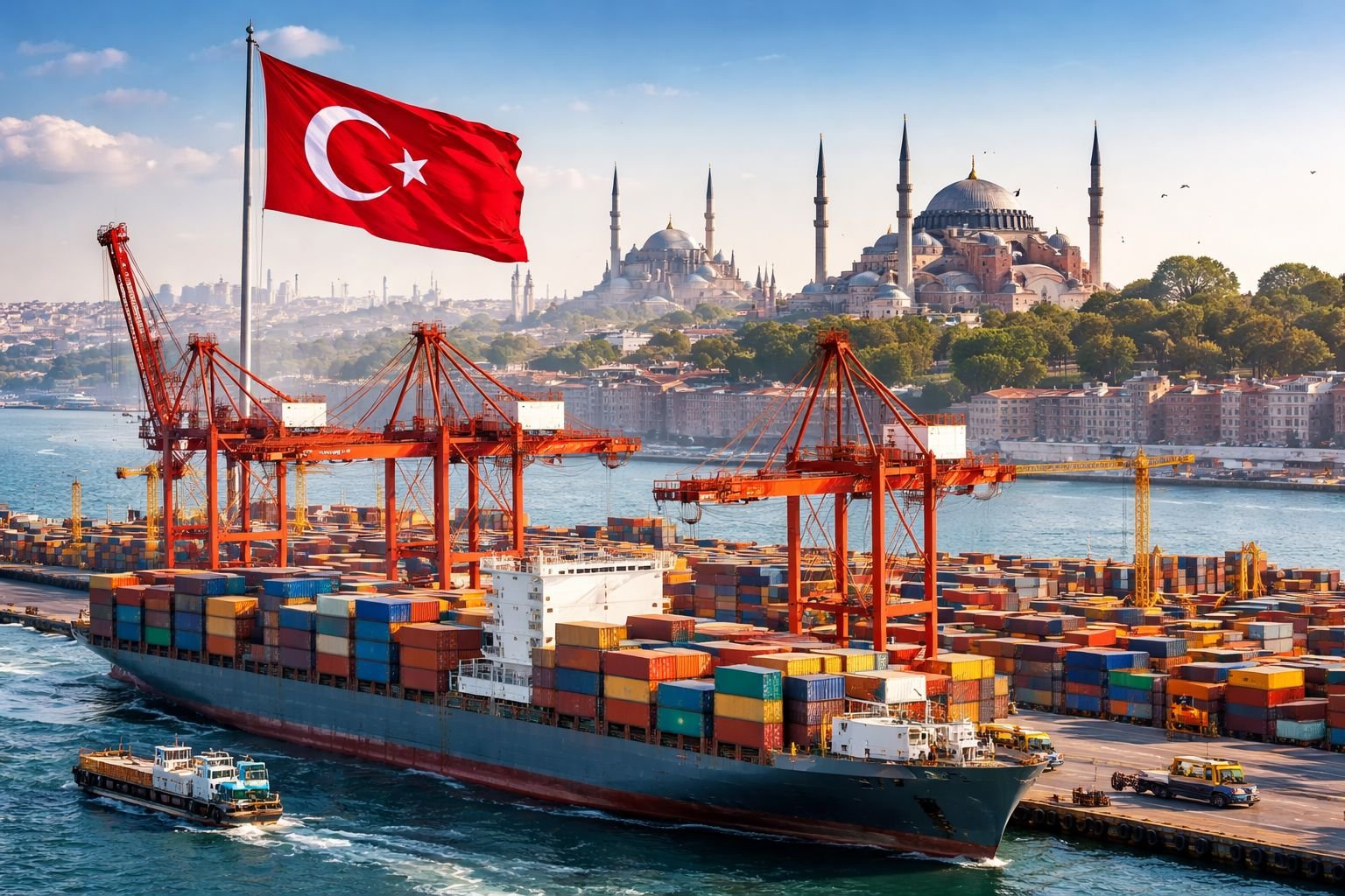 Container Ship Background