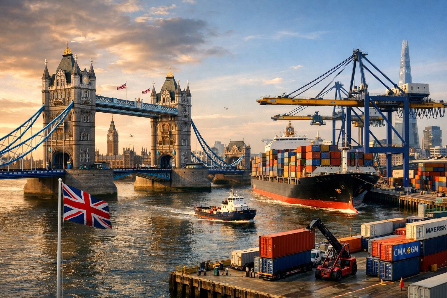 Container Ship Background